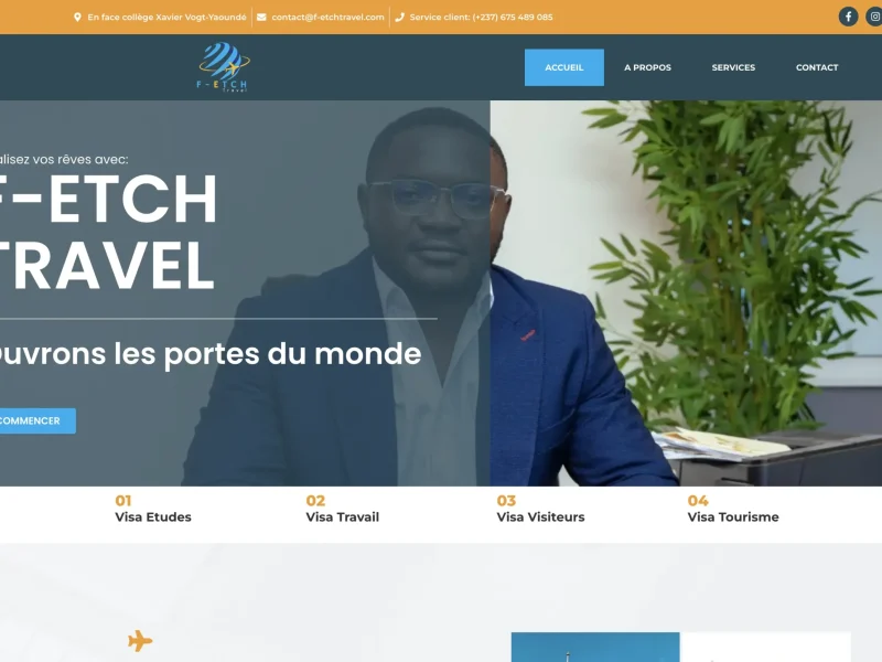 Fetch Travel, client de KingDigit SARL Cameroun